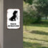 Please Tie Your Dog On Aleash. Outdoor Park Security Retro Minimalistic Tin Sign Fence Mall Street Street Residential Restaurant...
