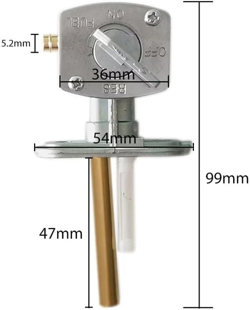 Fuel Valve Petcock Assembly For YAMAHA PW80 XT125 XT250 XT350 TW200 TTR90 E...