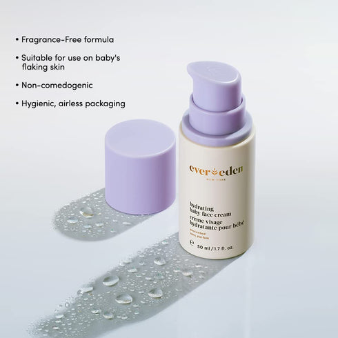 Evereden Hydrating Baby Face Cream, 1.7 fl oz |Clean Baby Care | Non-toxic and Fragrance Free | Clean Ingredients...
