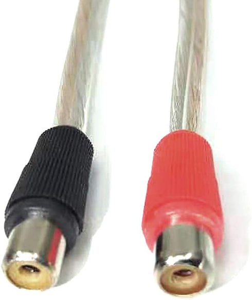 GaoZo Speaker Wire To RCA Female Adapter, RCA Plug Cable?RCA Plug Adapter (Black/Red)...