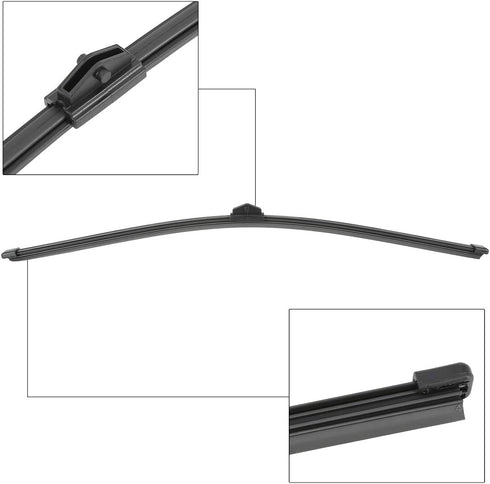 X AUTOHAUX Rear Windshield Wiper Blade Arm Set for Audi A4 Avant 2010-2016 - 400mm 16inch...