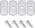 4 Pcs Rail Track Screws Track Nuts Stainless Steel Screws Nuts Hardware Replacement Kit Accessories for Kayak Canoes Boats Rails Watercraft...