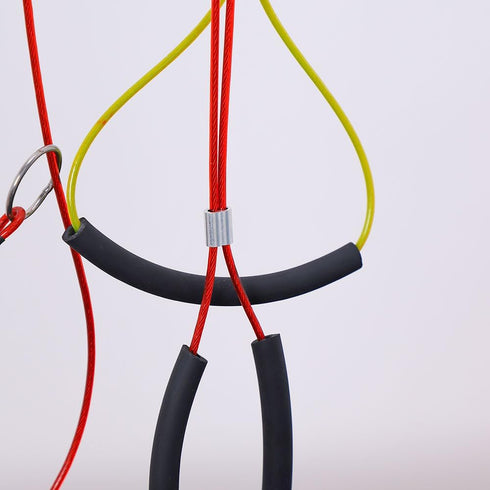Pet Grooming Loop for Dogs - Fits Most No Sit Haunch Holder Pet Grooming Tubs and Tables Sturdy Steel Wire Rope(3 Packs) (Ring (Red)+No Sit Haunch...
