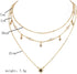 Doubnine Sun Star Dainty Gold Choker Multilayer Necklace Crysral Boho Charm Necklace for Women...