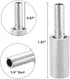 JoyTube Stainless Steel Aeration Stone, 0.5 Micron Diffusion Stone with 1/4" Hose Barb, Stainless Steel Aeration Oxygenation Stone Carbonating Sto...