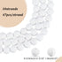 PH PandaHall 470 Pcs 7.6~8mm White Lava Beads Dyed Volcanic Stone Beads for Jewelry Making...