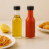WERTIOO Hot Sauce Bottles, 12-Pack 5oz Glass Hot Sauce Containers with Caps & Funnel - Small Refillable Bottles for Homemade Oil, Vinegar - Great ...