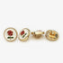 14 Pcs Vintage Red Rose Metal Buttons Sewn Button Shirt Cardigan Women's Garment 12mm/0.5inch, White/Gold...
