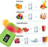 Portable, Personal Mixer Rechargeable with USB, Mini Blender for Smoothie, Fruit Juice, Milk Shakes, 380ml, Six 3D Blades for, 9.12x3.25x3.25 inch...