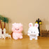Rolin Roly 6PCS Resin Cute Rabbit and Pigs Micro Landscape Decorations for Bunnies Terrarium Decor Tiny Piggy Toy Plastic Cute Fairy Garden (6PCS)...