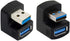 xiwai 1 Set Up & Down Angled USB 3.0 Adapter A Male to Female Extension 180 Degree 5Gbps...