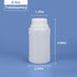 PE Plastic Food Grade Bottles, Wide Mouth Lab Reagent Bottle, Liquid/Solid Sample Seal Sample Storage Container Chemical Bottle (Translucent, 8.4o...