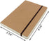CooLeathor A5 Blank Notebook - 5.8 x 8.25 Inches Hard Kraft Cover Sketch Book with Elastic Closure, 80 Sheets / 160 Pages, Thick 100gsm Paper, Gre...
