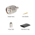 TNC Male Connector 10PCS, TNC Male Plug Crimp Connector for RG58/RG142/RG400/LMR195/KSR195/3D-FB Cable...
