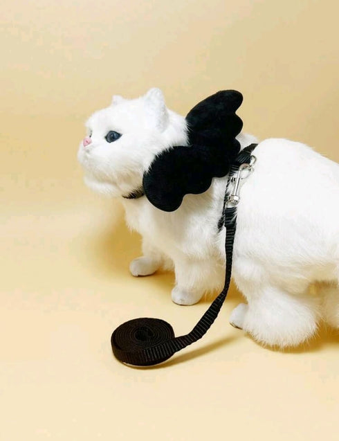 Pet Accessories Matching Leashes Harness Set Angel Wings. Cats Dogs Rabbits Hamsters. Adjustable Mesh Vest Chest Strap Outdoor Suit Small Medium P...