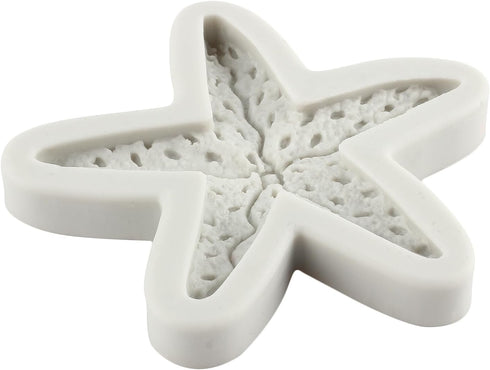 Starfish Silicone Fondant Mold Marine Theme Cake Molds For Sugar Cake Decorating Cupcake Topper Candy Chocolate Gum Paste Polymer Clay...