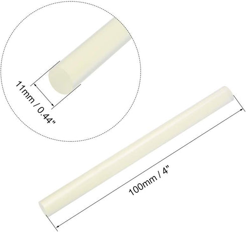 uxcell Mini Hot Glue Gun Sticks 4-inch x 0.44-inch for Glue Guns, Clear 10pcs...