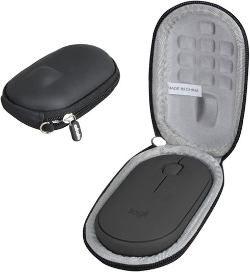 Hard Travel Case for Logitech Pebble M350 Wireless Mouse (Black)...