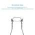 stonylab (2 Pack) 100 ml Narrow Mouth Erlenmeyer Glass Flasks with Heavy Duty Rim (100ml Fits with stonylab 5# Rubber Stopper)...