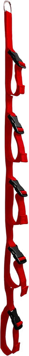 Tidy Tight Storage Loop Straps. Single Pack. Store Cords, Hoses, Christmas Lights, Etc. One of A Kind Storage System On The Market. (Red)...