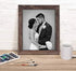 Q.Hou 8x10 Picture Frame Wood Patten Rustic Brown Photo Frames Packs 4 with High Difinition Plexiglass for Tabletop or Wall Decor (QH-PF8X10-BR)...