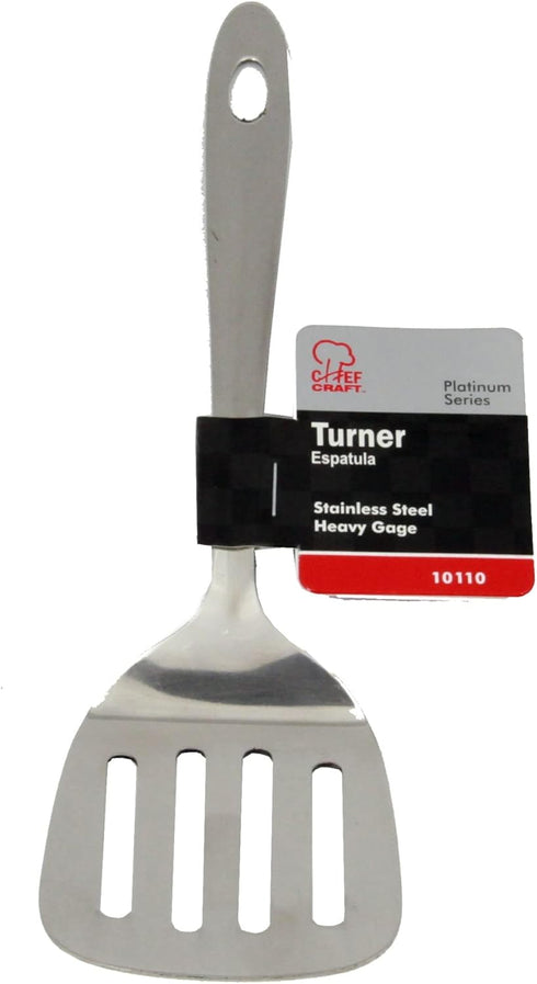 Chef Craft Select Turner/Spatula, 9.5 inch, Stainless Steel...