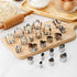 Tiny Mini Stainless Steel Cookie Cutters, 22-piece Cute Shapes Animal Flowers Bear Dinosaur for One-Bite Cookies, Fruits, Fondant Biscuit (22 pcs)...