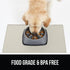 Gorilla Grip 100% Waterproof Raised Edge BPA Free Silicone Pet Feeding Mat, Dog Cat Food Mats Contain Spills Protects Floors, Placemats for Cats a...