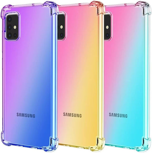 Aikukiki Case for Galaxy A25 5G,Galaxy A25 5G Case,Gradient Anti-Shock Bumper Slim TPU Case with Four Reinforced Corners Airbag Phone Case for Sam...
