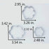 LILIAO Flower Cookie Cutters - 3 Various Size - Large: 3.7 inches, Medium: 3.3 inches and Small: 2.6 inches - Stainless Steel...