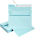 50 Pack 5 x 7 Envelopes Colored Self Seal for Wedding, Party Invitations, Greeting Cards, Announcements, Photos, 5.24 x 7.21 Inches (Light Blue)...