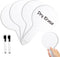 4PCS 5x8.6 Inch Dry Erase Paddles, Handheld Whiteboard and 2 Black Marker Set Handheld Double Sided Auction Paddles, Student Acrylic Answer Boards...