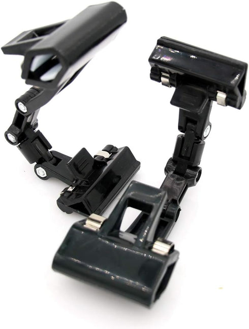 2 PCs Adjustable, Foldable, and Twistable Copy Holder Clip - Easel Accessory - Double Head Painting Clip - Easel Accessory, Black, M-Size...