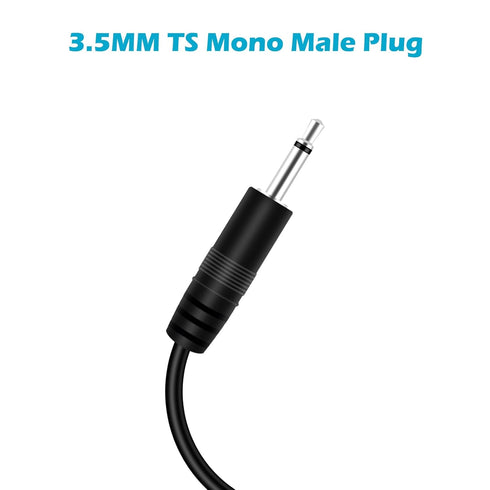 Fancasee 6FT 3.5mm 1/8" to Speaker Wire TS Mono Male Plug to Bare Wire Pigtail 3.5mm Jack Connector Adapter Repair Audio Cable for Speaker, Trigge...