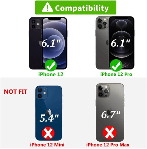 for iPhone 12 Pro/iPhone 12 Wallet Case,Women Flip Folio Cover with Butterfly Embossed PU Leather Kickstand Credit Card Holder Slots Wrist Strap f...