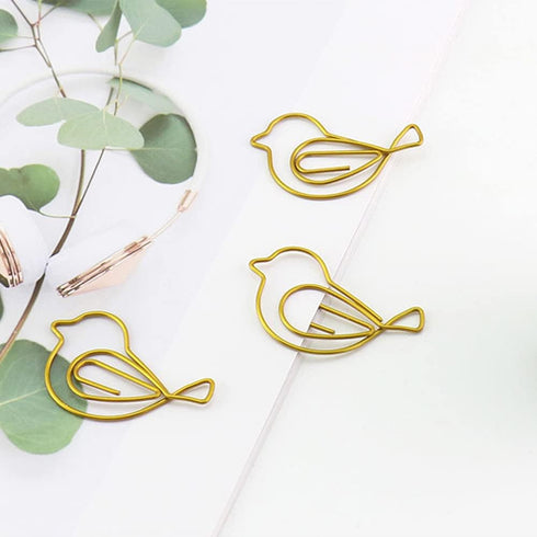 30Pcs Cute Bird Paper Clip JruiZhp Creative Decoration - Suitable for Home, School, and Office Use - Stationery Paper Clip and Binder (Design A)...