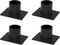 Black Taper Iron Candle Holders, Set of 4 Pillar Tealight Candlestick Holders for Table Centerpieces, Home Decoration, Weddings, Party, Dinner. (S...
