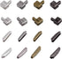 PH PandaHall 12 Sets Metal Zipper Latch Slider Retainer 3 Color #3#5#8#10 Insertion Pin Zipper Bottom Zipper Stopper for Metal Zipper Repair Zip S...