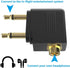 Airplane Headphone Adapter (5-Pack) Headset Adapters for Airplane Airline Dual 3.5mm Male to 3.5mm Female Jack Converter Gold Plated Earphone Conn...