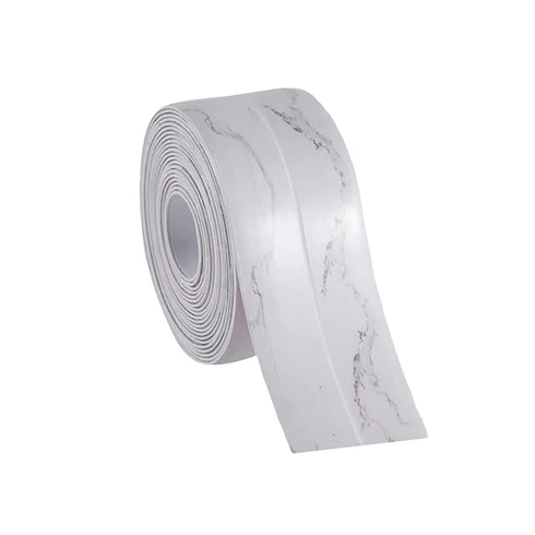 Kitchen & Bath Caulk Tape Sealant Strip, 1.5''x10.5FT PVC Self Adhesive Toilet Caulk Strip Waterproof Caulking Tape, Decorative Sealant Tape for T...