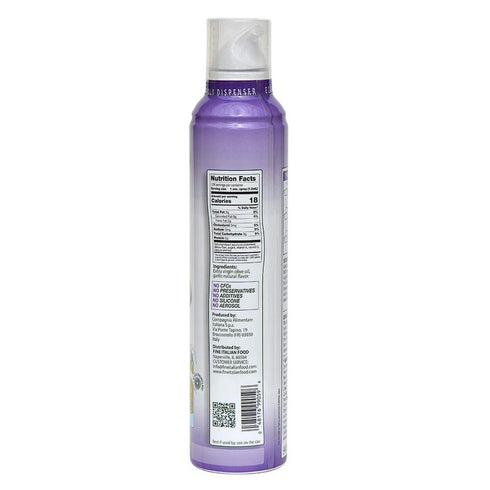 Mantova Extra Virgin Olive Oil Spray Garlic Flavored 8 oz. Spray Bottle - Manage Oil Amount - Great For Salads & Cooking...