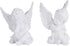 2 Pack Resin Cherubs White Angel Statue Figurine, Garden Sleeping Cherub Statue Sculpture Indoor Outdoor Home Decoration, Cute Adorable Angle Scul...