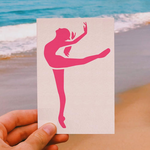 FINGERINSPIRE Dancing Girl Painting Stencil 11.8x11.8inch Reusable Dancers Spraying Stencil Yoga Woman Stencil Large Slim Figure Stencil PET Decor...