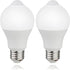 CICINY Motion Sensor Light Bulbs- 9W(60-Watt Equivalent), E26 5000K Daylight A19 800LM Outdoor/Indoor, Dusk to Dawn Security Light Bulbs for Entra...