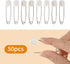 Diaper Pins, White Color Nappy Safety Pins Hold Clip Locking Cloth, Pack of 50...
