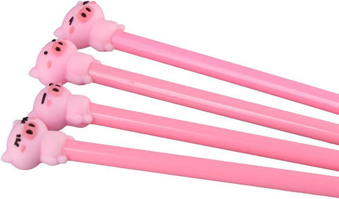 24 Pieces Cute Pig Writing Gel Ink Pen Novelty Pig Writing Pen Roller Ball Gel Ink Pen with 0.5 mm,for Office, Home Writing Present Supplies...