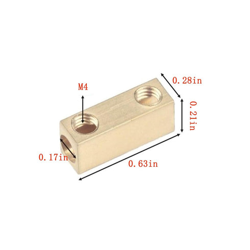 20Pcs 8 Gauge Docking Connector, Copper Clamp Kit, Square Terminal Connector, Seamless Wire and Cable Pressure Free Terminal Kit, 20Pcs Heat Shrin...