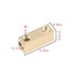 20Pcs 8 Gauge Docking Connector, Copper Clamp Kit, Square Terminal Connector, Seamless Wire and Cable Pressure Free Terminal Kit, 20Pcs Heat Shrin...