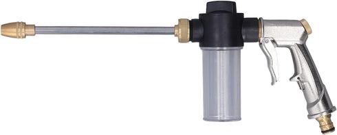 Garden Hose Spray Cleaning Tool, Rotatable High Pressure Water Adjustable Household Oxidation Resistant Flexible for Watering for 1/2in Pipe...