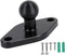 Aluminum Alloy AMPS to 17mm Ball Adapter, Drill Mount Ball Plate Base Meets Industry Standard AMPS Hole Pattern,Compatible with Garmin Nuvi Dezl D...